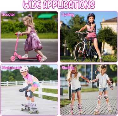 Дитячий шолом CLISPEED з наколінниками, 7-в-1, захист для роликів, скейтборду, велосипеда, 3-8 років, регульований