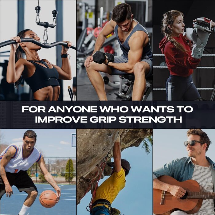 Тренування сили хвату: Регульований ручний тренажер з опором 5-60 кг (11-132 lbs) з лічильником для спорту та реабілітації