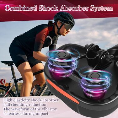 Зручний велосипедний сідло для жінок та чоловіків з гелевою вставкою та водонепроникним чохлом