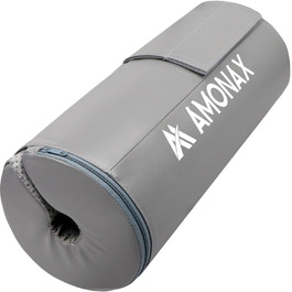 AMONAX Преміум подушка для штанги, товста накладка для гіп-трасту, міцний фітнес аксесуар для чоловіків і жінок, сіра