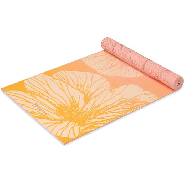 Йогамат Gaiam Premium 6 мм - двостороння, товста, нековзна для йоги, пілатесу та вправ на підлозі (172,7 x 61 x 6 мм)