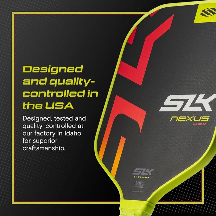 Падл для піклболу SLK Nexus: обличчя SpinFlex з графітом, ядро SX4 (13 мм), червоний, покращений оберт, універсальний | 2025