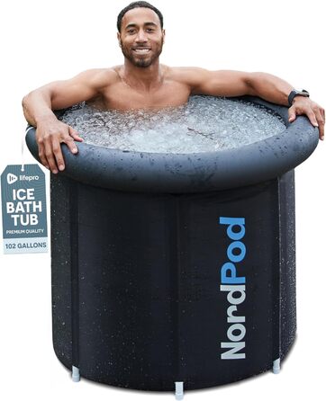 Ванна для криотерапії Lifepro NordPod Recovery Ice Tub - для спортсменів, відновлення та терапія, XL, 380 літрів, для використання в приміщенні та на вулиці