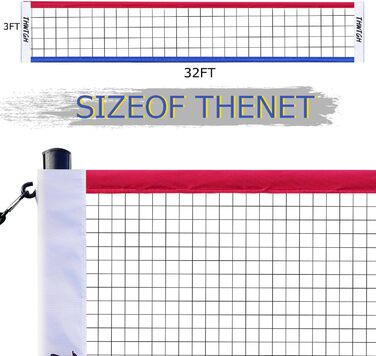 Портативний волейбольний набір для вулиці з регульованими алюмінієвими стійками, антизапітніюче покриття, для двору, трави