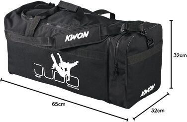 Спортивна сумка для дзюдо Kwon Trainingstasche, 65 x 32 x 32 см, чорна