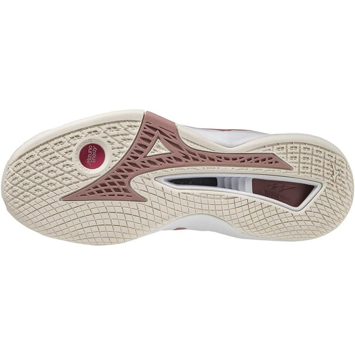 Жіночі гандбольні кросівки Mizuno Wave Stealth Neo, білий/рожевий/сніжно-білий, 42.5 EU