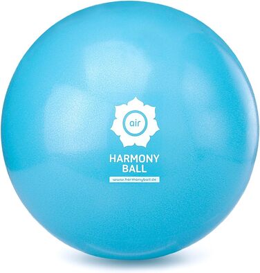 Гімнастичний м'яч HARMONY BALL 28 см, акваблакитний, антивибуховий, без фталатів, надувний, для пілатесу та фітнесу