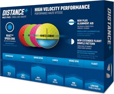 Тейлормейд 2025 Golf Distance+ гольф м'ячі для великої дальності