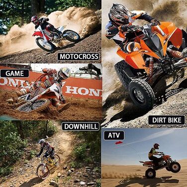 Комплект шоломів для мотокросу MTB Volles Gesicht для дітей та підлітків: мотошолом для ATV, ендуро, гірського велосипеда, з маскою, рукавичками та окулярами