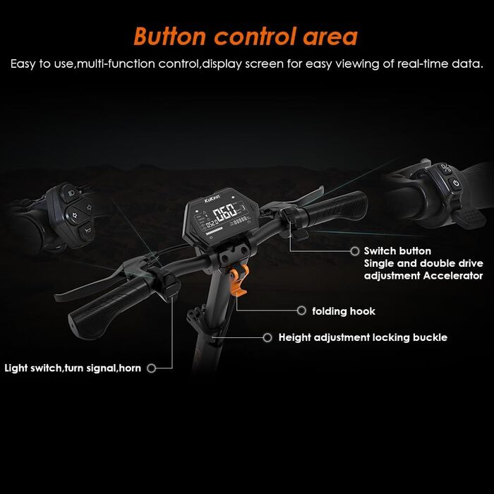 Електросамокат Kukirin G2 Master 52V 20.8Ah, запас ходу 70 км, 10'' колеса