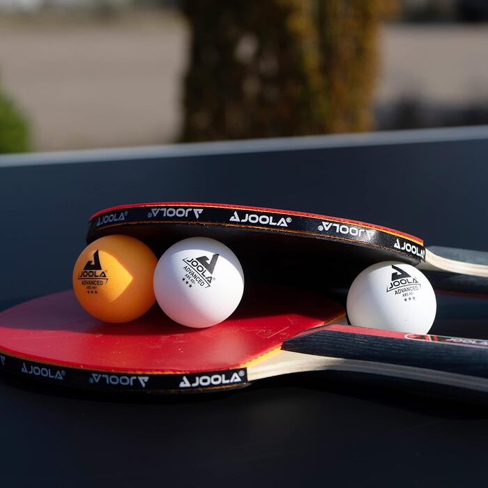 Набір для настільного тенісу JOOLA Rosskopf 2: 2 ракетки, 3 м'ячі 40+mm, червоно-чорний