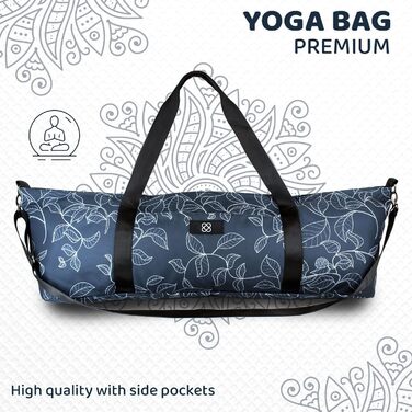 Сумка для йоги Doja Barcelona XXL - міцна та простора для килимка та аксесуарів. З ручками, плечовим ременем, кишенями. Ідеальна для йоги, жінок, повсякденного використання