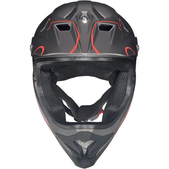 Шолом RXD-9001 для даунхіллу, BMX, MTB, ендуро, фрірайду, матовий чорний, розмір XS (53-54 см)
