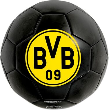 Футбольний м'яч Borussia Dortmund, чорний, розмір 5, унісекс