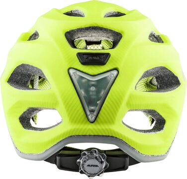 ALPINA CARAPAX JR. FLASH – дитячий велосипедний шолом з LED підсвіткою, легкий і безпечний, з сіткою від комах, матовий, розмір 51-56 см