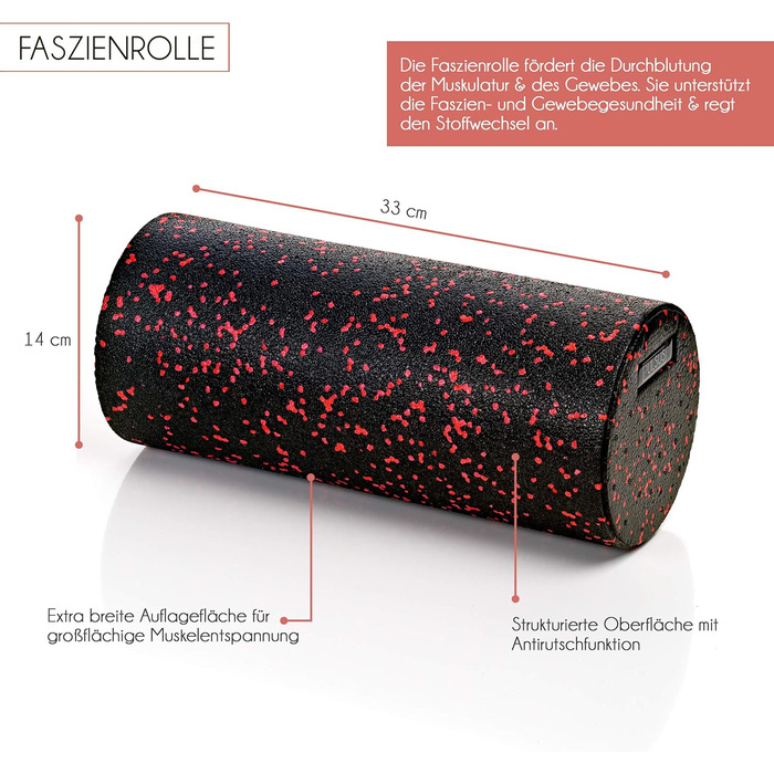 Набір для фасцій: м'язовий ролер, дуобілл, ролер для фасцій та лакрос-м'яч для тренування м'язів та зняття болю