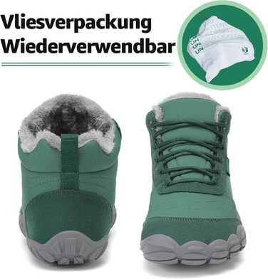 Зимові барфутбові черевики Saguaro з підкладкою, для жінок та чоловіків, розмір EU 36-48 (EU 44, темно-зелений)