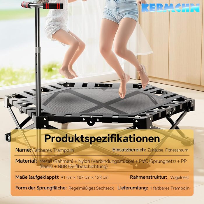 Трамплін для фітнесу в приміщенні з конструкцією 