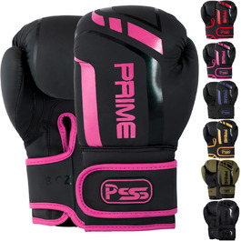 Дитячі боксерські рукавички PSS Black Series зі шкіри, 4oz 6oz 8oz, для хлопців і дівчат 3-14 років, для боксу, муай-тай, кікбоксингу, чорні, червоні, зелені, рожеві, фіолетові