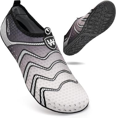 Чоботи для плавання WateLves: чоловічі та жіночі, дихаючі, швидковисихаючі, унісекс, 40/41 EU, сірий колір