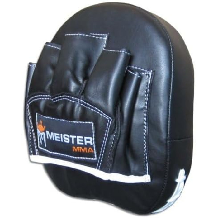 ММА рукавички з натуральної шкіри Meister, для боксу та ММА, 1 пара, чорні