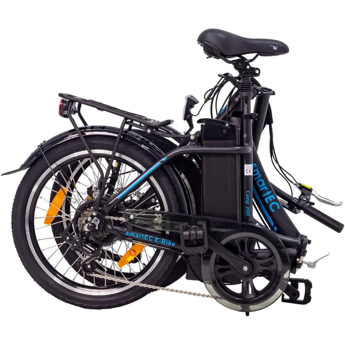 Електровелосипед smartEC Camp-20D, складаний, 250W, задній мотор, акумулятор Li-Ion 36V 15,6Ah, 20 дюймів, запас ходу 100 км, швидкість до 25 км/год