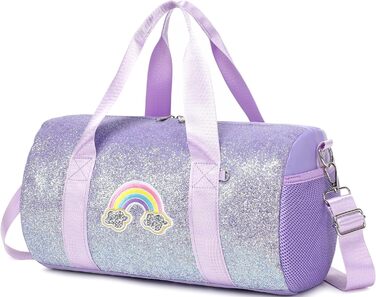 Дитяча танцювальна сумка Jumpopack з блискітками, балетна сумка-рюкзак через плече, водонепроникна, веселка