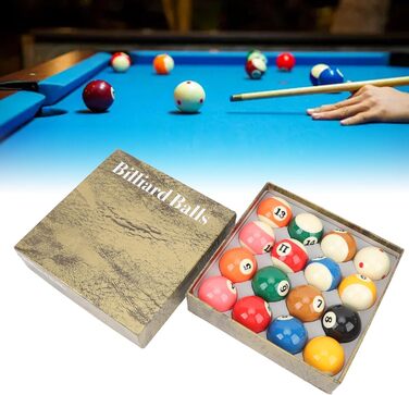 Набір куль для більярду, 16 штук. Кулі для більярду діаметром 5,72 см (2,25 дюйми) для американського більярду. Аксесуар для більярдного столу.