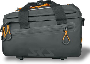 Велосипедна сумка SKS GERMANY Infinity TOPBAG на багажник, водонепроникна, знімний плечовий ремінь, MIK-сумісна, 7 л, чорна