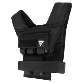 Важка жилетка GORNATION 10/20 кг, регульована вага для фітнесу, калістеніки та силових тренувань, чорна жилетка для чоловіків та жінок