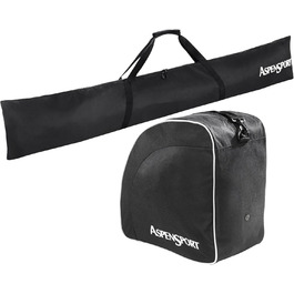 Рюкзак AspenSport для лиж, чорний, 43x27x5 см, 50 л