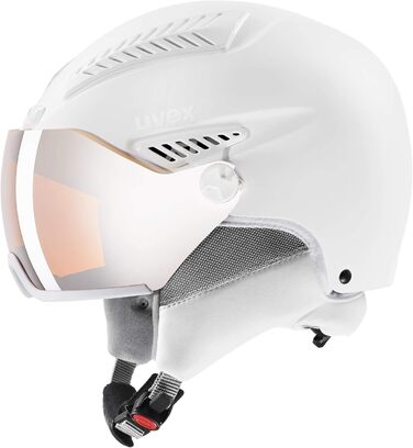Гірськолижний шолом uvex HLMT 600 Visor для дорослих, білий матовий, 53-55 см