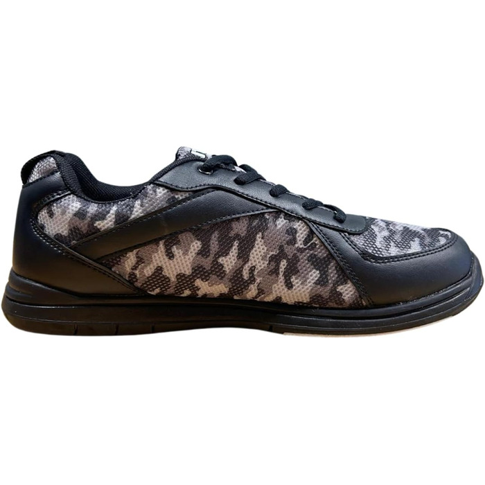 Чоловічі боулінг-шоу ELITE Pinnacle – легкі, зручні, з універсальними підошвами, сірі, камуфляж, 48 EU (44 EU, сірий камуфляж)