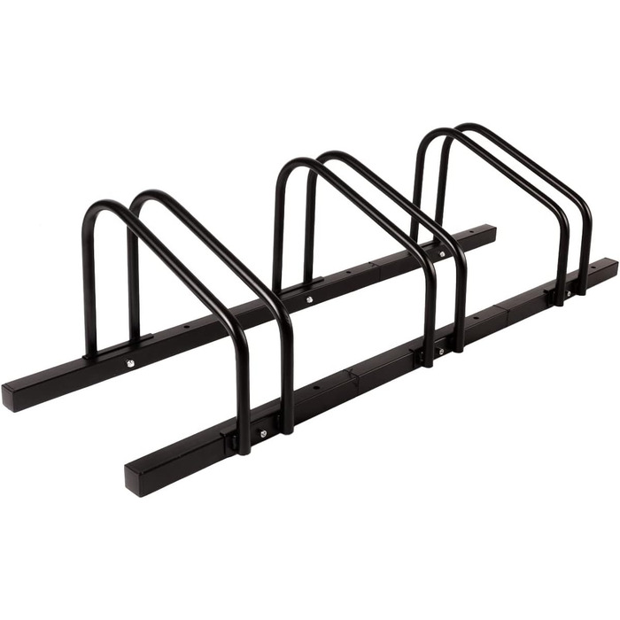 Підставка для велосипедів KARAT на 3 велосипеда (до 55 мм) - настінний/підлоговий монтаж, чорний