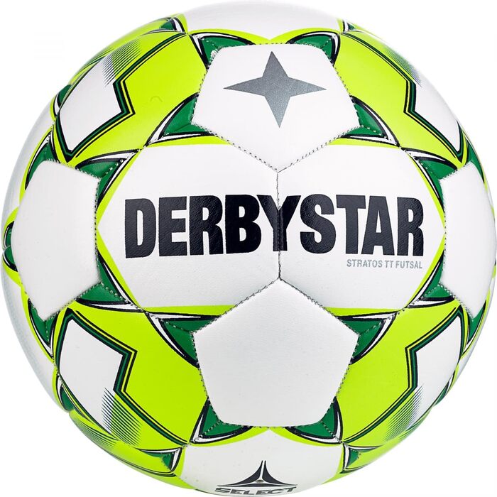 Футзальний м'яч Derbystar Stratos Light v23 біло-жовто-синій, розмір 4