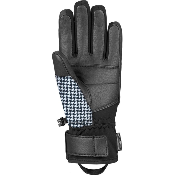 Жіночі гірськолижні рукавички Reusch Giorgia R-tex XT, чорні в клітинку (pied de poule), розмір 6.5