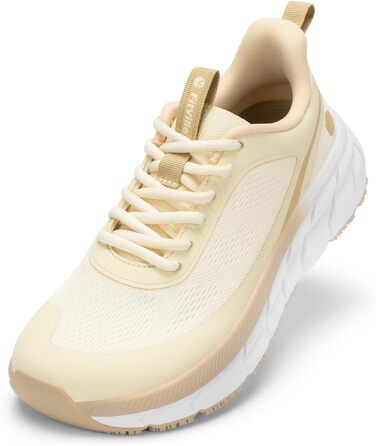 Жіночі кросівки для бігу FitVille з широкою стопою: дихаючі, легкі, зручні для ходьби (39 EU, кольору шампань)