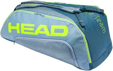 Тенісна сумка Head Tour Team Extreme 9R Supercombi 2021, сіро-неонова, для 9 ракеток