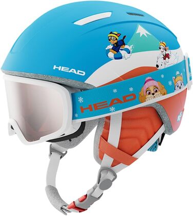 Дитячий комплект: шолом і маска Head MOJO PAW для лиж та сноуборду, дизайн Paw Patrol, червоно-синій, розмір XXS
