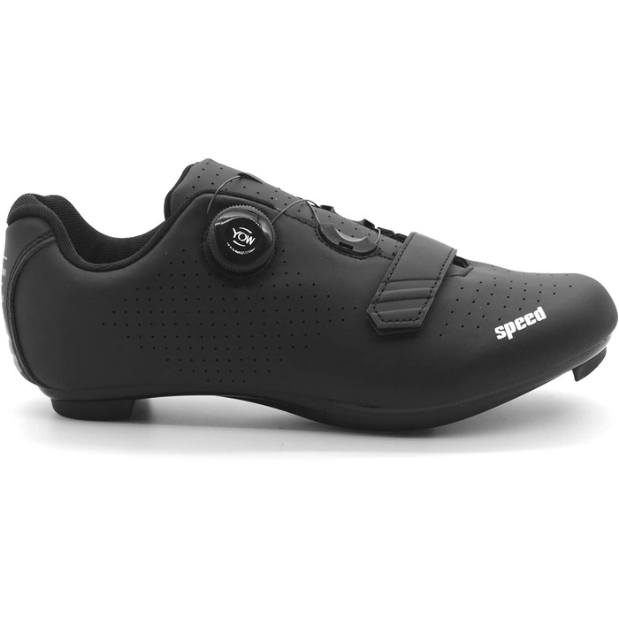 Велотуфлі для їзди на велосипеді: шосейні, MTB, крос-кантрі. Сумісні з SPD/SPD-SL. Чоловічі та жіночі, чорного кольору, розмір 43 EU