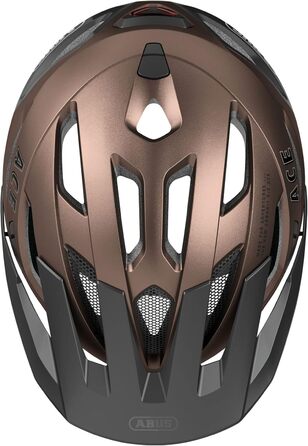 Велосипедний шолом ABUS Urban-I 3.0 ACE з LED-ліхтарем, магнітною застібкою, подовженим козирком, унісекс, спортивний