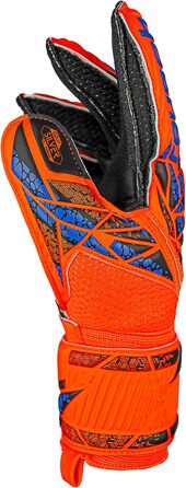 Воротарські рукавички Reusch Attrakt Silver Junior для дітей, помаранчево-сині-чорні, розмір 8, унісекс