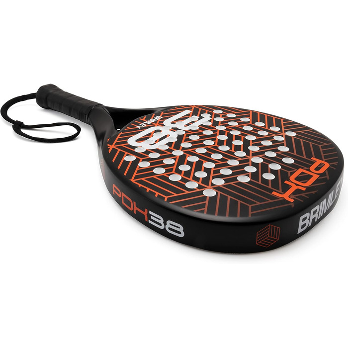 Плечовий захист Brimley Padelschläger Carbon PDX38 для падел-тенісу | 100% карбон, Eva-наповнювач | Для початківців та досвідчених гравців