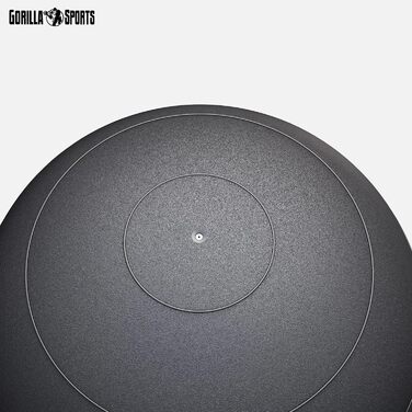 М'яч Slam Ball GORILLA SPORTS 10 кг – антиковзний, для фітнесу та кросфіту, чорний, вага 10 кг