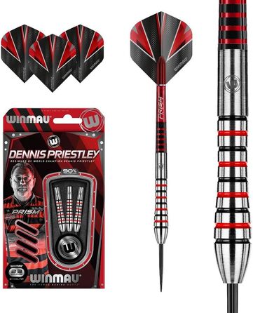 Дротики Winmau 539 Dennis Priestley 90% вольфраму 23 г для дартсу