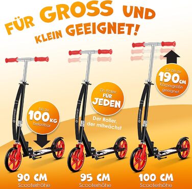 Дитячий самокат KESSER Cityroller, складаний, для міста