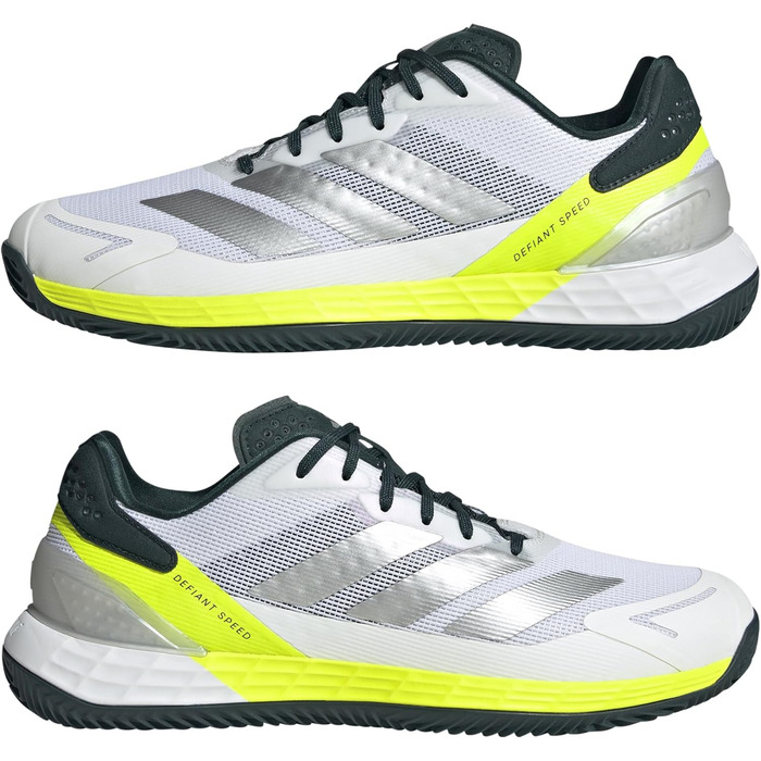 Тенісні кросівки Adidas Defiant Speed 2 Clay для ґрунту, 45 1/3 EU, білий/фіолетовий