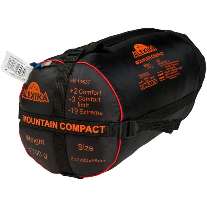 Спальний мішок Alexika Mountain Compact для туризму, 210x80x55 см, правосторонній