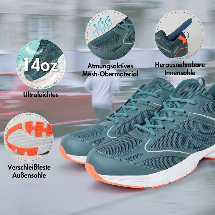 Зручні спортивні кросівки Hawkwell для чоловіків, великі розміри 47-53, колір зелений