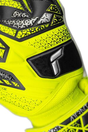 Воротарські рукавички Reusch Attrakt Starter Solid Junior - жовто-сріблясті-чорні (3) для дітей та підлітків